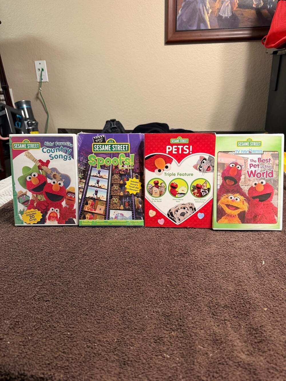 Sesame Street 4-DVD Kids Learning Bundle featuring Elmo